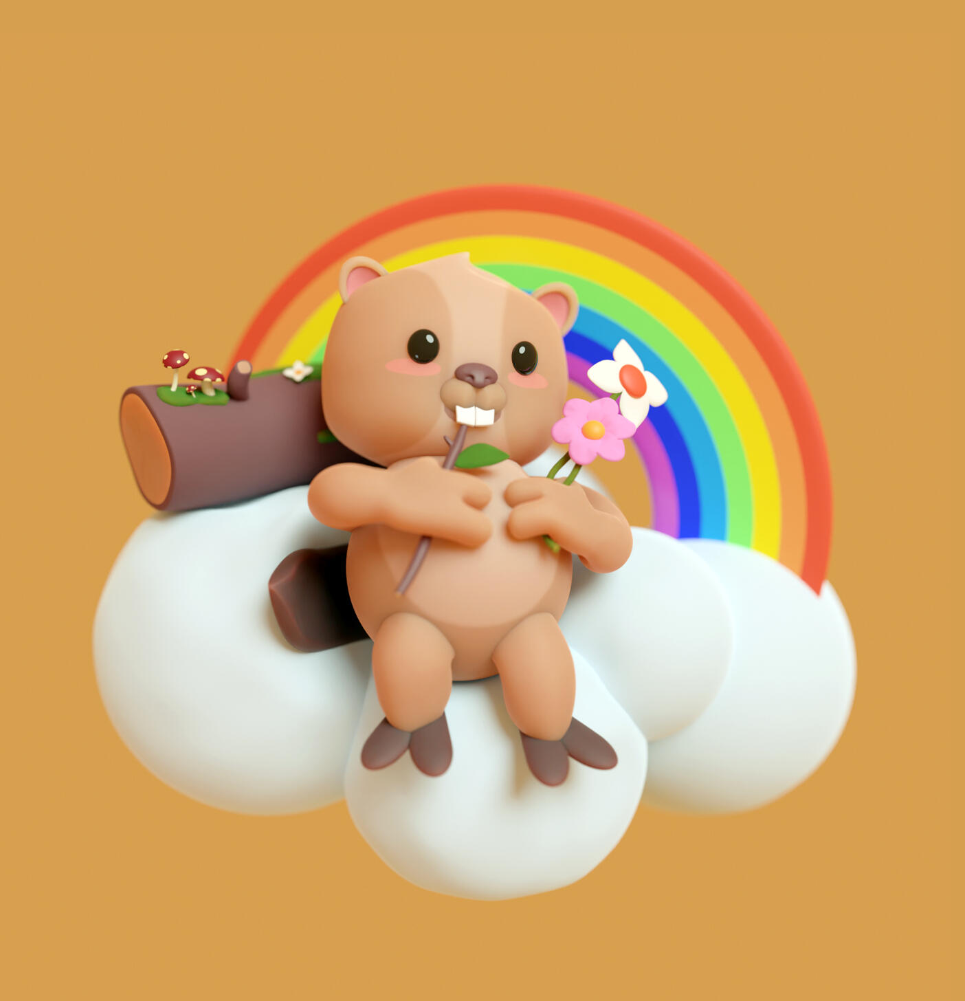 Beaver Buddy (3D)