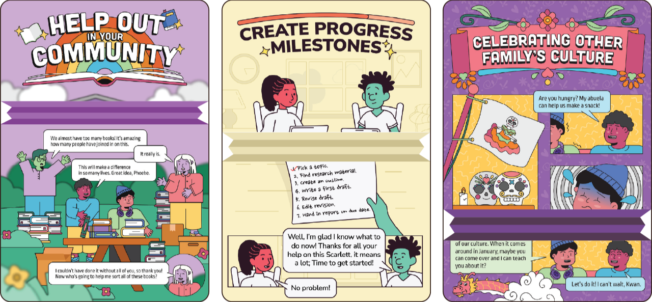 A collection of comic strips.